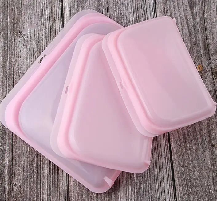 Eco-Friendly Silicone Food Storage Bags - Large Capacity