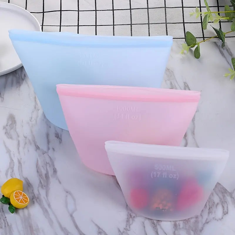 Reusable Silicone Food Storage Bags - BPA Free (1pc)